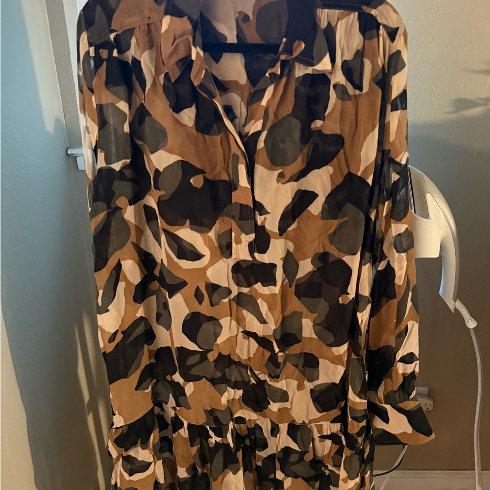 BOSs by Hugo Boss Camouflage Print Women's dress